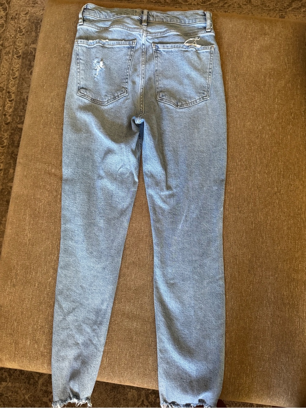 AGOLDE Nico High Rise Slim Jeans Size 25 Light Wash Button Fly Sustainable Denim - Picture 3 of 8